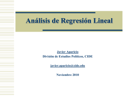 Regresion Lineal - Investigadores CIDE