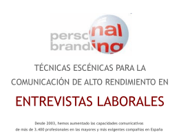 ESCUELA DE COMUNICACION - personalbranding