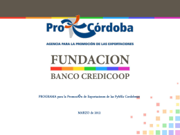 Slide 1 - Agencia ProCórdoba