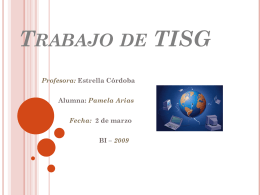 Trabajo de TISG - BI1