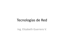Tecnologías de Red - Redes de Computadores