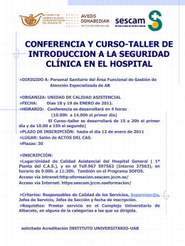Presentación de PowerPoint - Complejo Hospitalario Universitario
