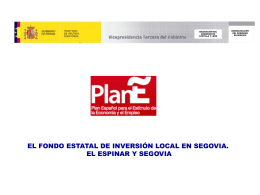 Datos del Fondo Estatal de Inversión Local en Castilla y León