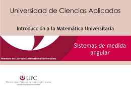 Sistemas de medida - Universidad Peruana de Ciencias Aplicadas