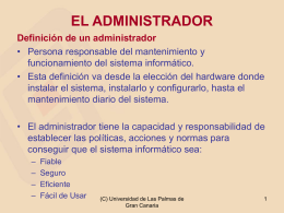 administrador - Servidor de Información de Sistemas Operativos