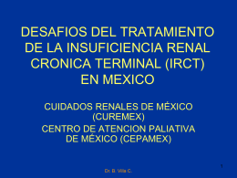 desafios del tratamiento de la insuficiencia renal cronica terminal (irct)