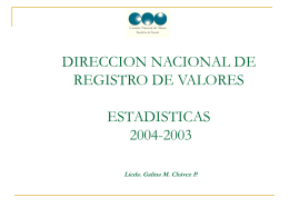 comision nacional de valores direccion nacional de registro de