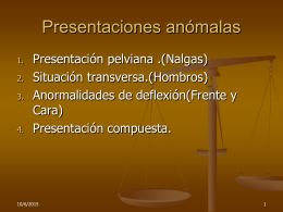 presentaciones anómalas 2012