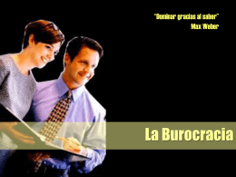 Qué es la Burocracia?