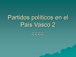 Partidos políticos en el País Vasco 2