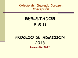 resultados psu proceso de admisión 2013