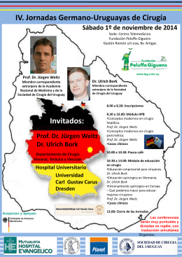 Dr. Ulrich Bork - Sociedad de Cirugía de Uruguay