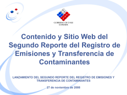 RETC 2008 - Ministerio del Medio Ambiente
