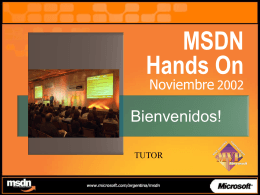 MSDN Hands On