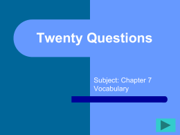 Twenty Questions - BriannaShoulders