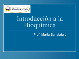 Introducción a la Bioquímica