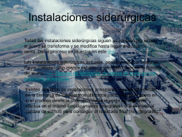 Instalaciones siderúrgicas en España