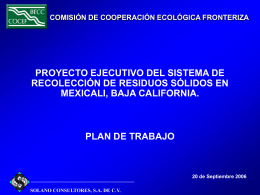 COCEF - Comisión de Cooperación Ecológica Fronteriza
