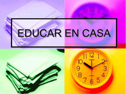 EDUCAR EN CASA