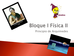 File - Física II Bloque I Principio de Arquímedes