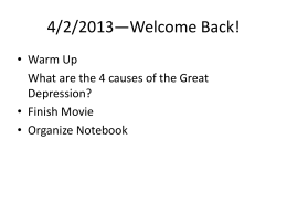 4/2/2013—Welcome Back!