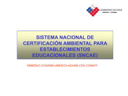 sistema nacional de certificación ambiental para establecimientos