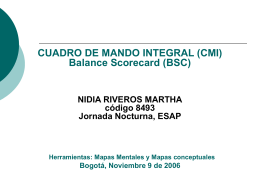 CUADRO DE MANDO INTEGRAL (CMI)