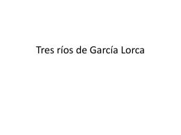 Tres ríos de García Lorca