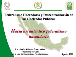 Ponencia 5 - Foro Nacional sobre Federalismo y Descentralización