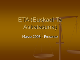 ETA (Euskadi Ta Askatasuna)