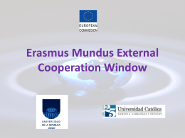 Erasmus Mundus External Cooperation Window