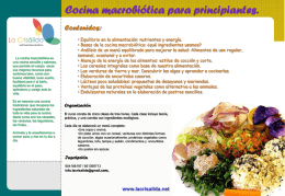 Curso de Iniciación a la Cocina Macrobiótica