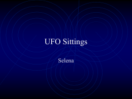 UFO Sittings