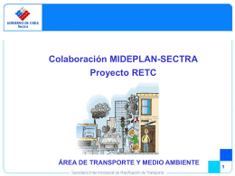 Colaboración MIDEPLAN-SECTRA Proyecto RETC