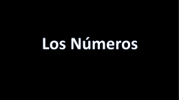 Los Números - bcc languages