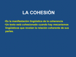 LA COHESIÓN - WordPress.com