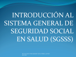 introducción sgsss