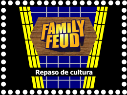 Family Feud - ESL Version - DouglasCountyForeignLanguage
