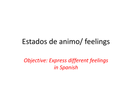 Estados de animo/ feelings