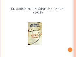 El curso de lingüística general (1916)
