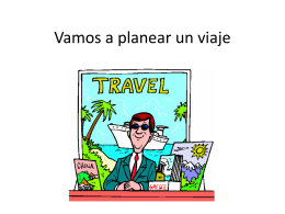 Vamos a Planear Un Viaje (Vocab List).