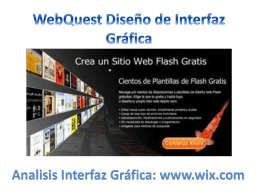 Webquest Diseño IU: www.wix.com