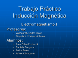Trabajo Práctico Inducción - Electromagnetismo