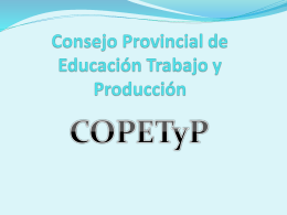 COPETyP - Dirección de Educación Técnico Profesional
