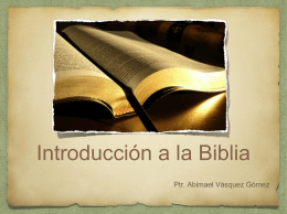 Introducción a la Biblia (PowerPoint)