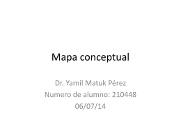 Mapa conceptual, Yamil Matuk Pérez. Faltó poner
