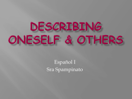 Describing oneself & others