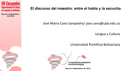 Descarga las diapositivas del profesor José Mario Cano