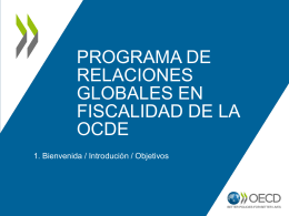 Programa de relaciones globales en fiscalidad de la OCDE