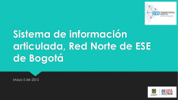 Sistema de información articulada Red Norte